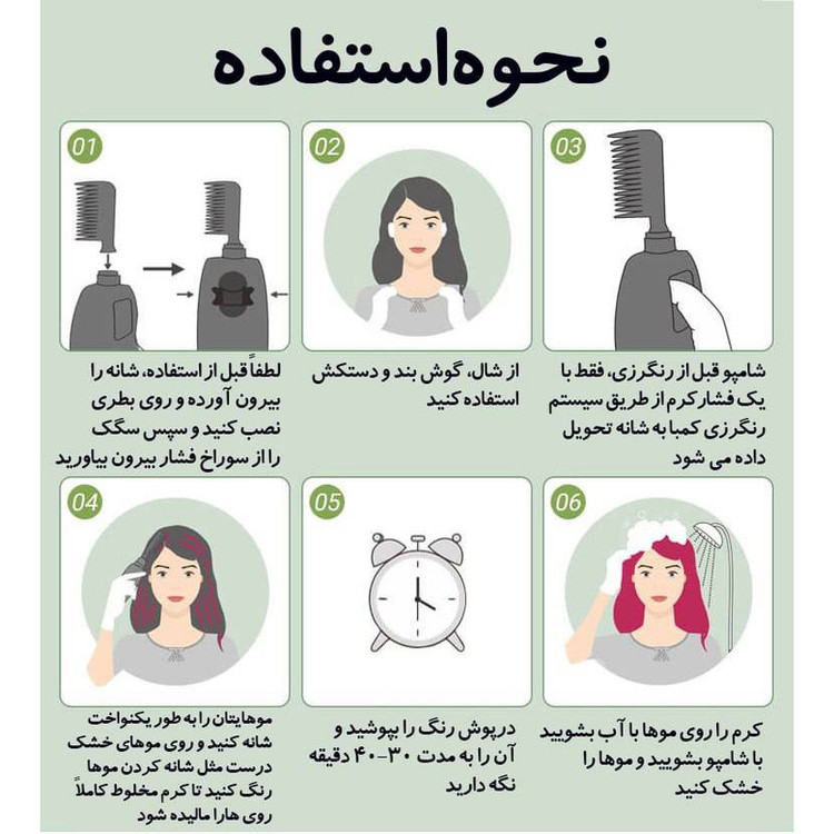 فوم رنگ مو موقت دکسی مدل شانه ای حجم 200 میلی لیتر رنگ قهوه ای پر رنگ