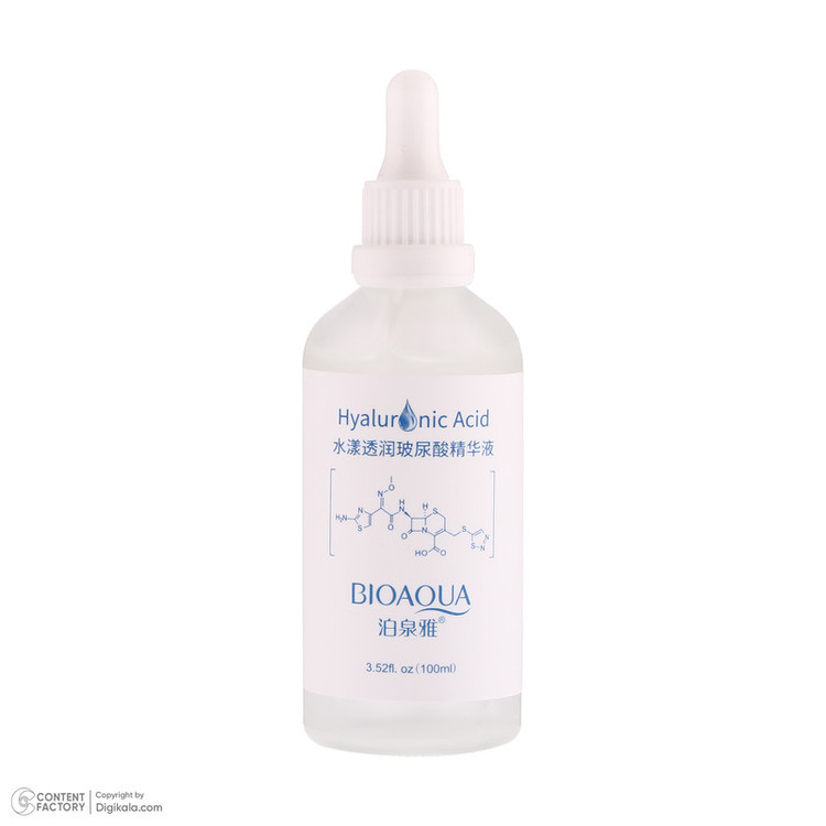 سرم آبرسان پوست بی آکوا مدل Hyaluronic Acid مناسب برای انواع پوست حجم 100 میلیلیتر