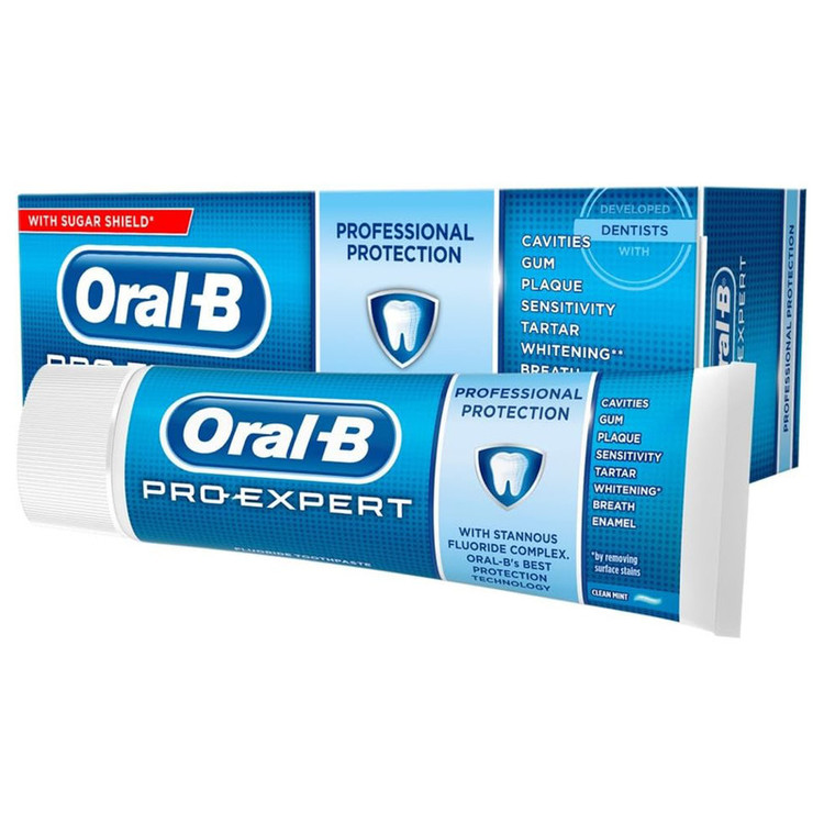 خمیر دندان اورال-بی سری Pro-Expert All Around Protection مدل Clean Mint حجم 75 میلی لیتر