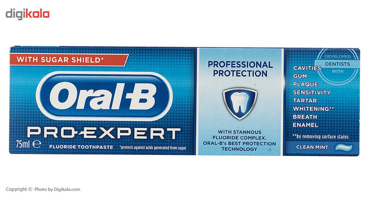 خمیر دندان اورال-بی سری Pro-Expert All Around Protection مدل Clean Mint حجم 75 میلی لیتر