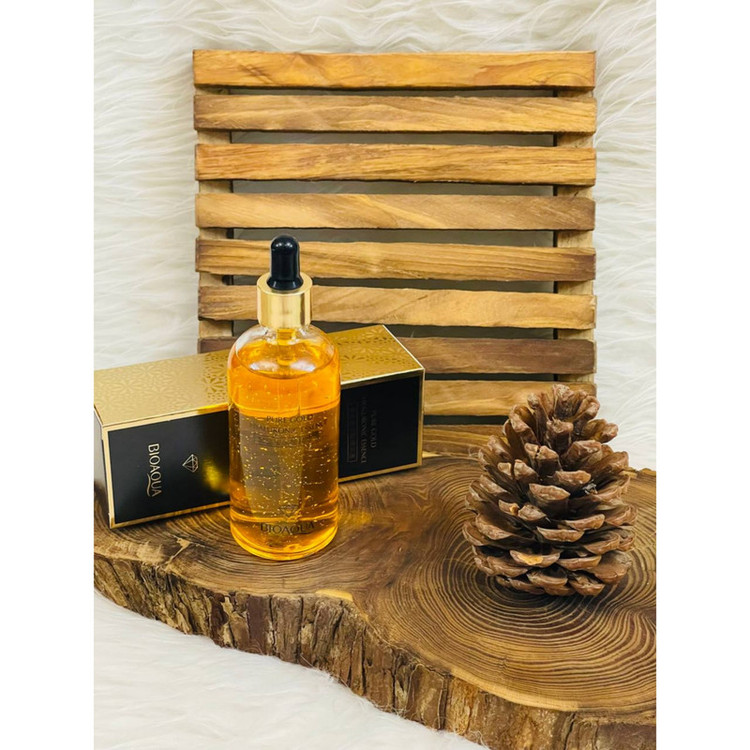 سرم صورت بایو آکوا مدل pure gold حجم 100 میلی لیتر