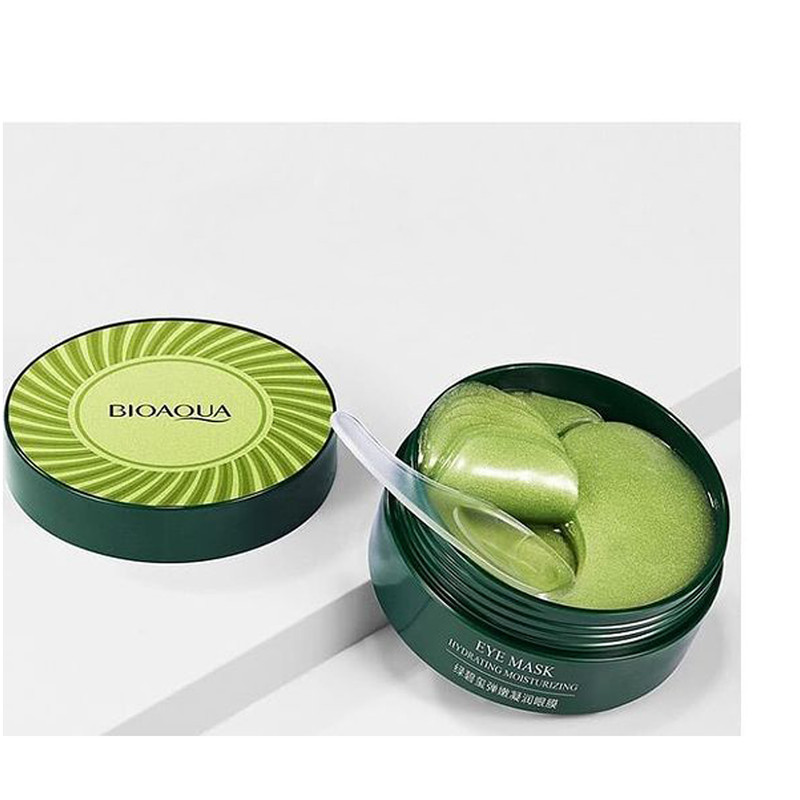 ماسک زیر چشم بایو آکوا مدل HYDRATING MOISTURIZING حجم 80 میلی لیتر بسته 60 عددی
