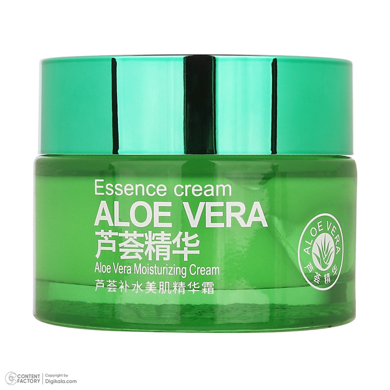 کرم مرطوب کننده صورت بی آکوا مدل Aloe Vera مناسب برای انواع پوست وزن 50 گرم
