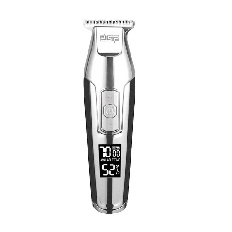 ماشین اصلاح موی سر و صورت دی اس پی مدل 90286 با موتور AC 5 وات، سرعت قابل تنظیم 5500 تا 7000 دور در دقیقه، تیغه استیل ضد زنگ، باتری لیتیومی با شارژ USB و نمایشگر دیجیتال میزان شارژ و سرعت اصلاح