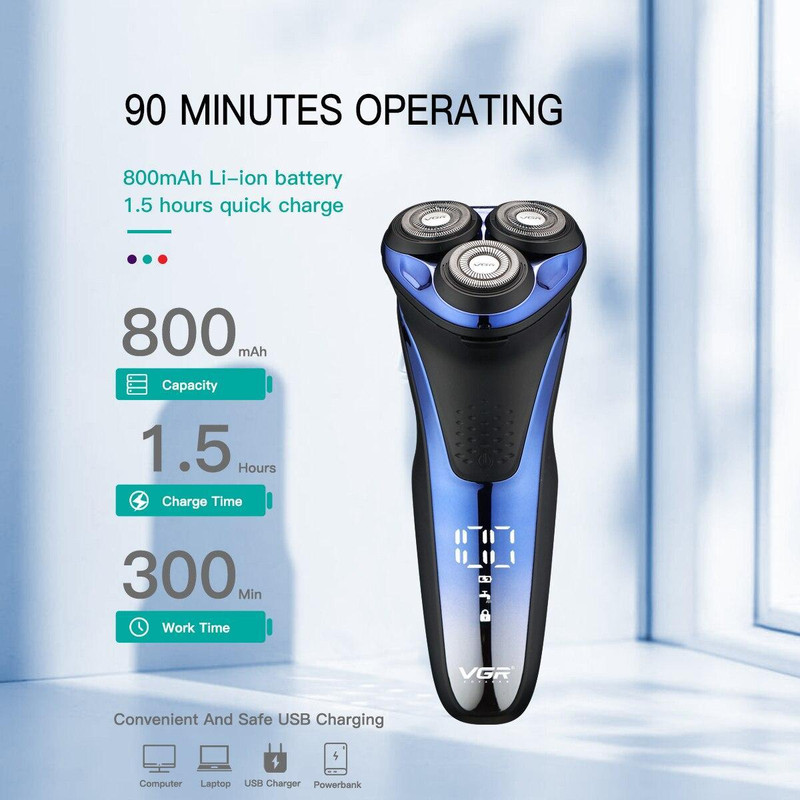 ماشین اصلاح موی صورت وی جی ار مدل V-306