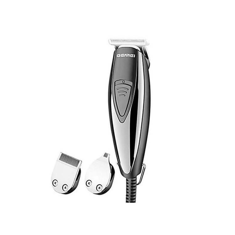ماشین اصلاح موی سر و صورت جیمی مدل GM-830 با تیغه استیل ضد زنگ، برش مستقیم، قابلیت تنظیم سرعت، 7 شانه اصلاح از 0.2 تا 9 میلیمتر، وزن 200 گرم و منبع تغذیه برق با آداپتور