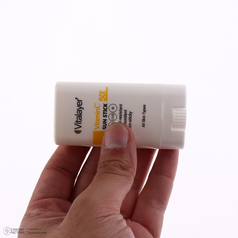 کرم ضد آفتاب بیرنگ صورت و بدن ویتالیر SPF 50 مدل Vitamin C محافظ در برابر UVA و UVB مناسب برای انواع پوست حجم 20 میلی لیتر