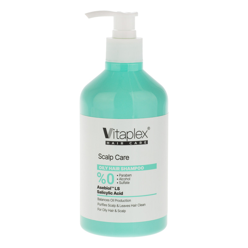 شامپو مو ویتاپلکس مدل Scalp Care مناسب برای موهای چرب حجم 500 میلیلیتر