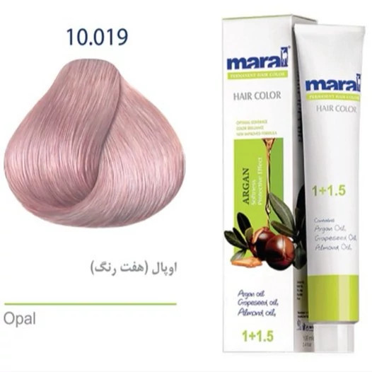 رنگ مو مارال شماره 10.019 حجم 100 میلی لیتر رنگ قهوه ای اوپال