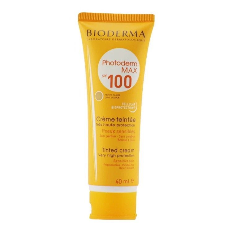 کرم ضد آفتاب رنگی بیودرما spf100 حجم 40 میلی لیتر