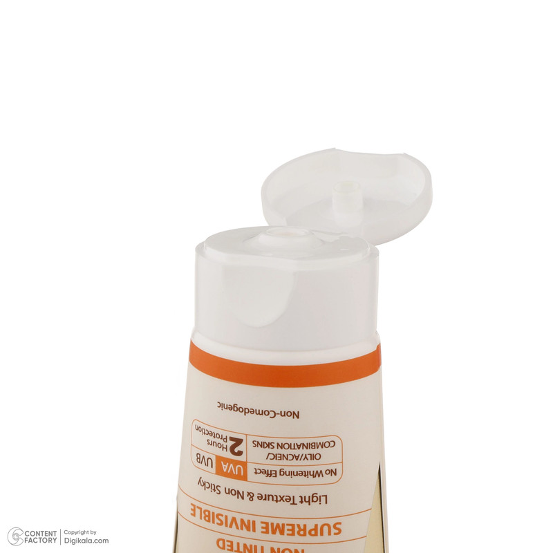 کرم ضدآفتاب بیرنگ سانسیف SPF50 مدل ACNE-FLUID مناسب پوست مختلط، حجم 50 میلیلیتر