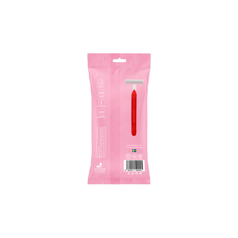 تیغ اصلاح افکس مدل دو لبه سوان بسته 4 عددی