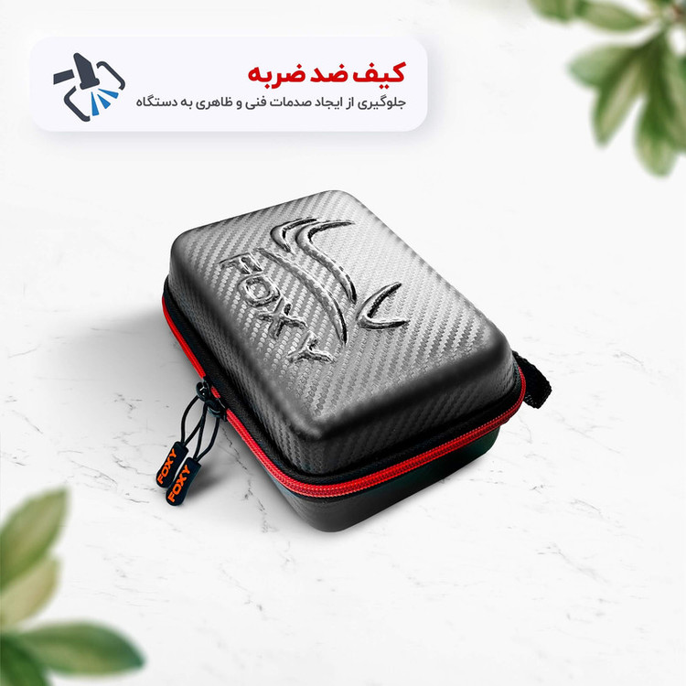 فشارسنج بازویی دیجیتال فوکسی مدل BLACK با حافظه بالای 99 رکورد، قابلیت اعلان صوتی، تشخیص آریتمی، نمایش میانگین نتایج و همراه پاوربانک