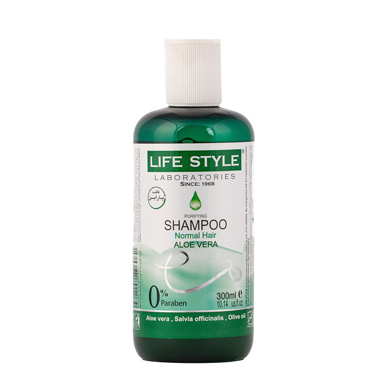 شامپو مو لایف استایل مدل Aloevera حجم 300 میلیلیتر