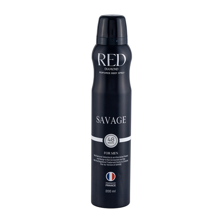 اسپری بدن مردانه رد دایموند مدل Savage حجم 200 میلی لیتر