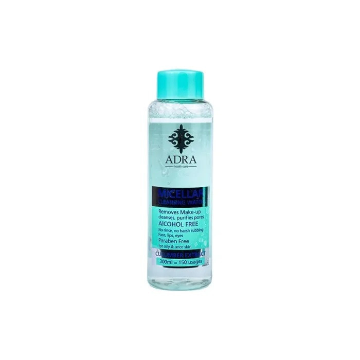 تونیک پاک کننده آرایش صورت آدرا مدل skin care حجم 300 میلی لیتر