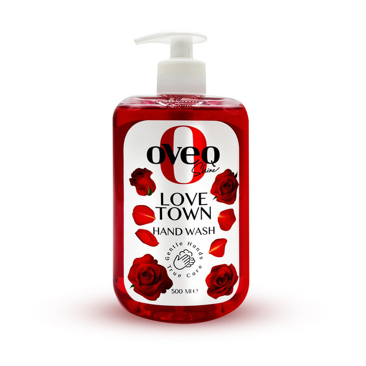مایع دستشویی اوک شاین مدل Love Town حجم ۵۰۰ میلی لیتر