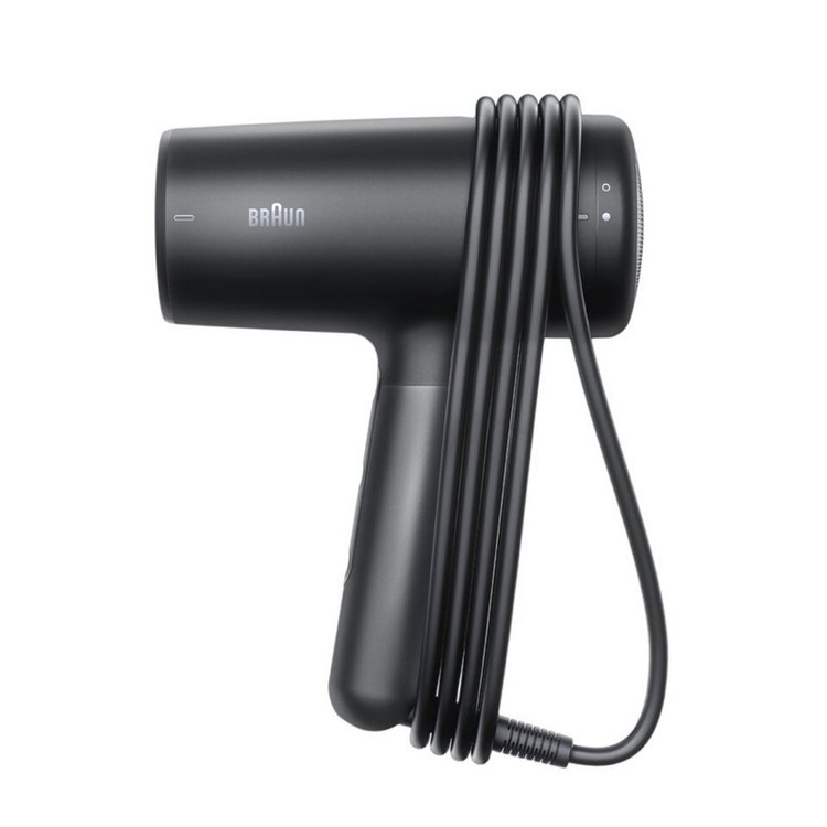 سشوار حرفهای 2100 وات براون مدل HD425، موتور DC، وزن 500 گرم، دارای سری دیسپانسر، متمرکزکننده باریک با ویژگی فرکنندگی، صافکنندگی، حجمدهندگی، با قابلیت تنظیم دما