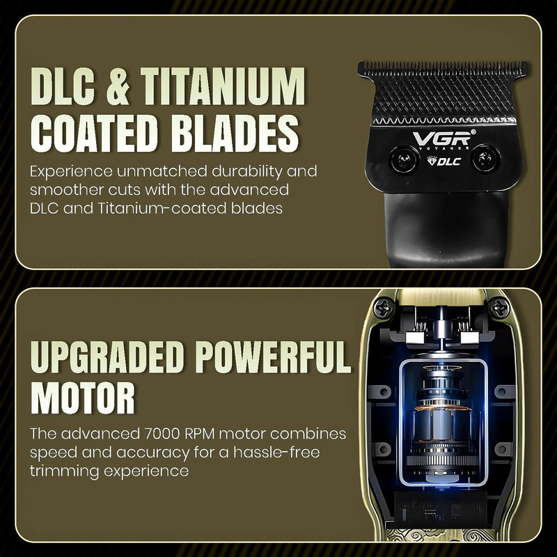 ماشین اصلاح موی سر و صورت وی جی ار مدل V-954