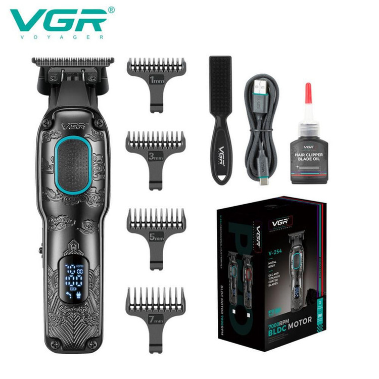 ماشین اصلاح موی سر و صورت شارژی وی جی ار مدل v-254
