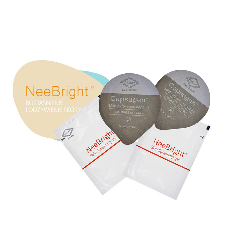 ژل ترمیمکننده و روشن کننده صورت پولوژن مدل NeeBright مناسب برای انواع پوست حجم 20 میلیلیتر بسته 12 عددی