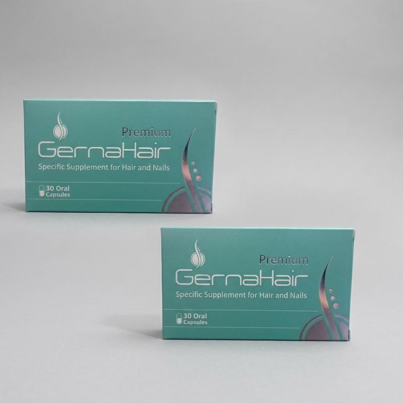 قرص تقویت مو و ناخن آدریان GernaHair مدل پریمیوم، جلوگیری از ریزش مو، افزایش ضخامت تار مو، کاهش شکنندگی ناخن، کمک به ترمیم مو آسیب‌دیده و پیشگیری از سفیدی زودرس، حاوی ویتامین‌های گروه B و کراتین، 60 عدد