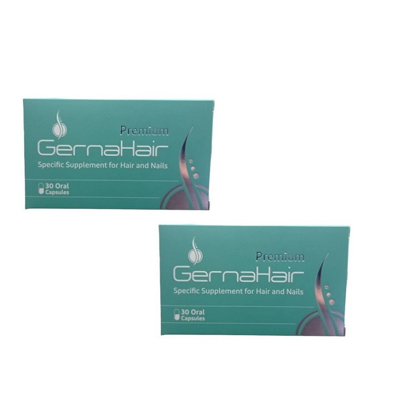قرص تقویت مو و ناخن آدریان GernaHair مدل پریمیوم، جلوگیری از ریزش مو، افزایش ضخامت تار مو، کاهش شکنندگی ناخن، کمک به ترمیم مو آسیبدیده و پیشگیری از سفیدی زودرس، حاوی ویتامینهای گروه B و کراتین، 60 عدد