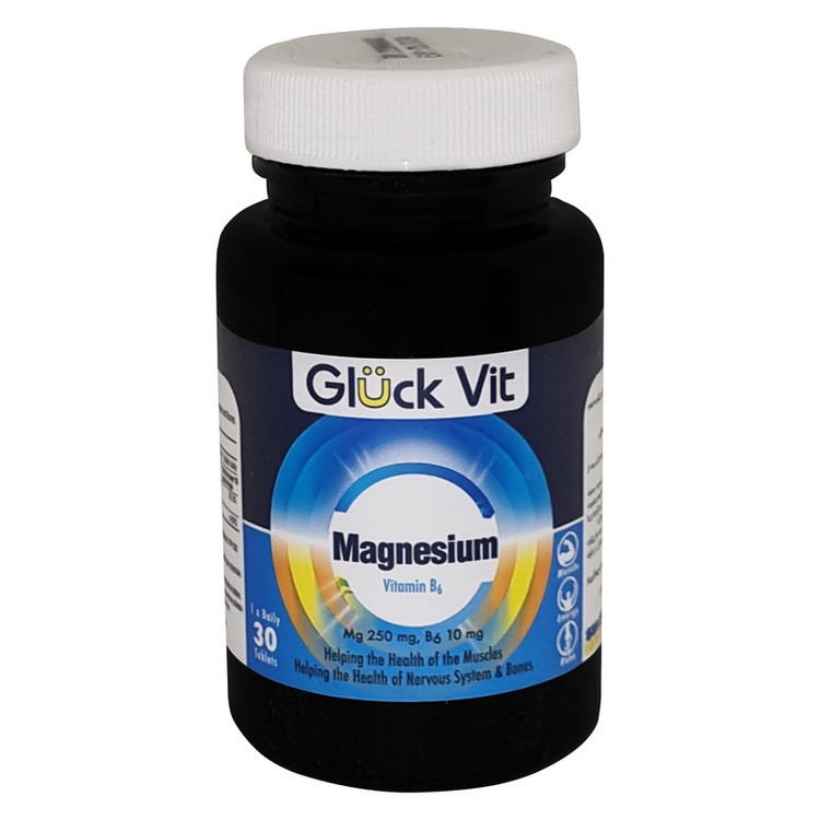 قرص منیزیم ب 6 گلوک ویت بسته 30 عددی