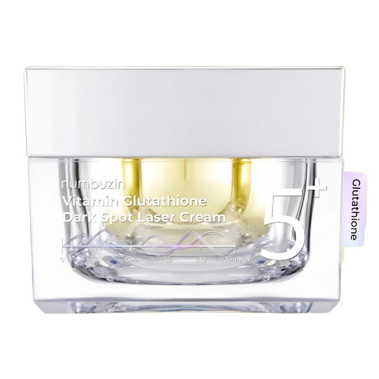 کرم روشن کننده و ضد لک نامبوزین مدل +5 Glutathione مناسب برای انواع پوست حجم ۵۰ میلی لیتر