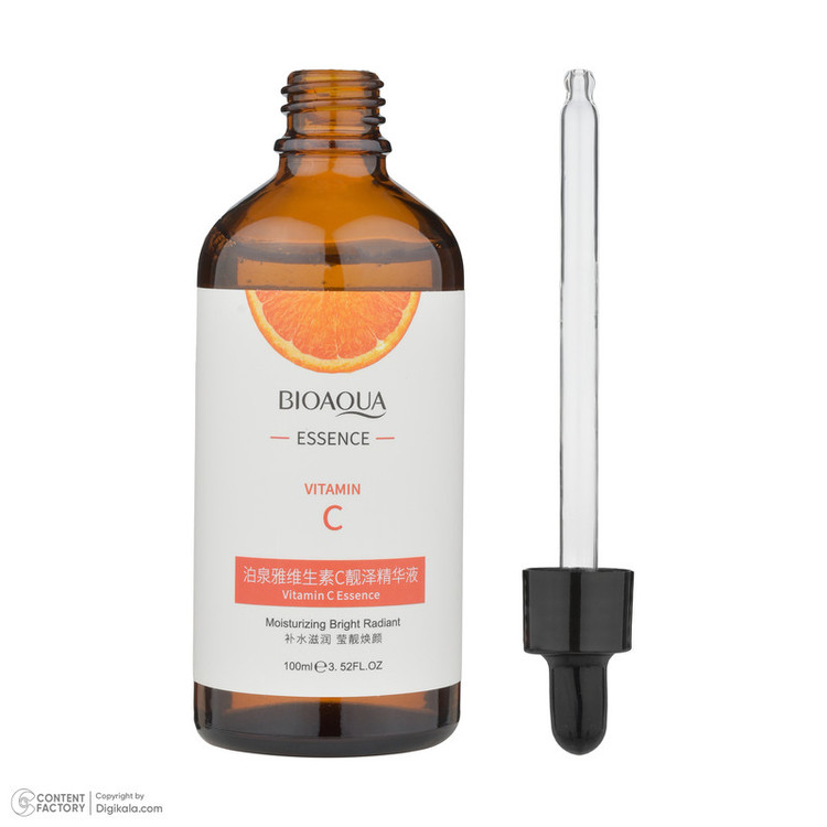 سرم روشنکننده، مرطوبکننده پوست بی آکوا مدل VITAMIN C مناسب برای انواع پوست حجم 100 میلیلیتر