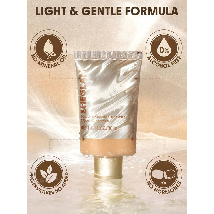 کرم پودر مایع SPF20 شیگلم مدل Buttercream شماره 02 مناسب برای انواع پوست حجم 30 میلیلیتر