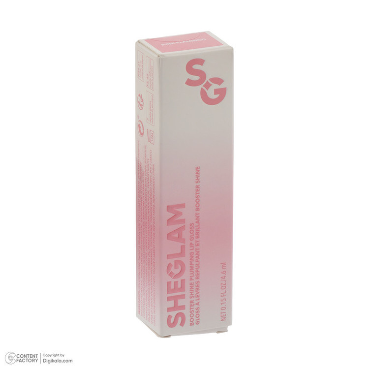 لیپ گلاس براق شیگلم مدل Pink Flamingo شماره 09EF2401