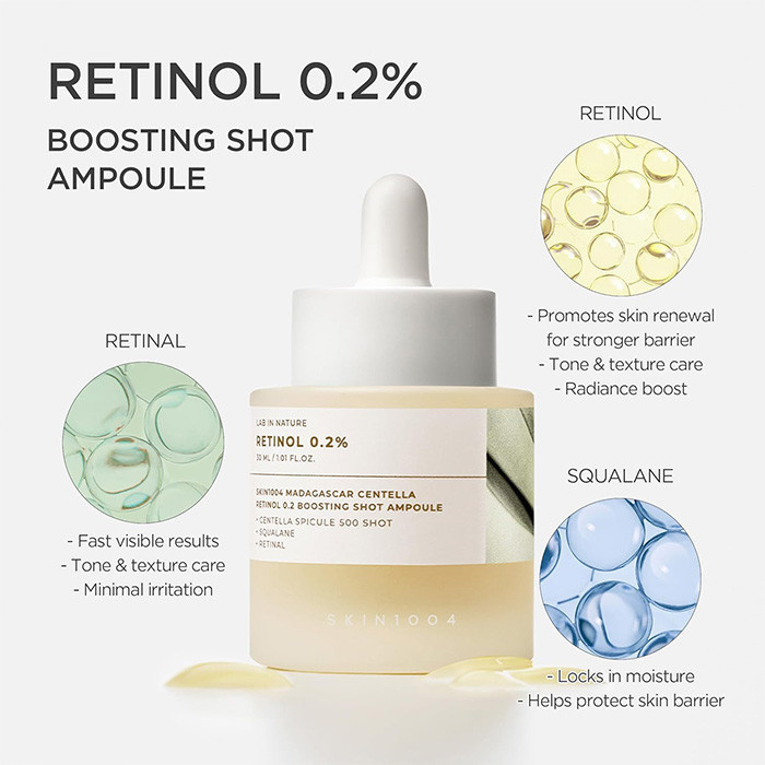 سرم ضد چروک و نرم کننده سانتلا مدل Retinol مناسب برای پوستهای معمولی حجم 30 میلیلیتر