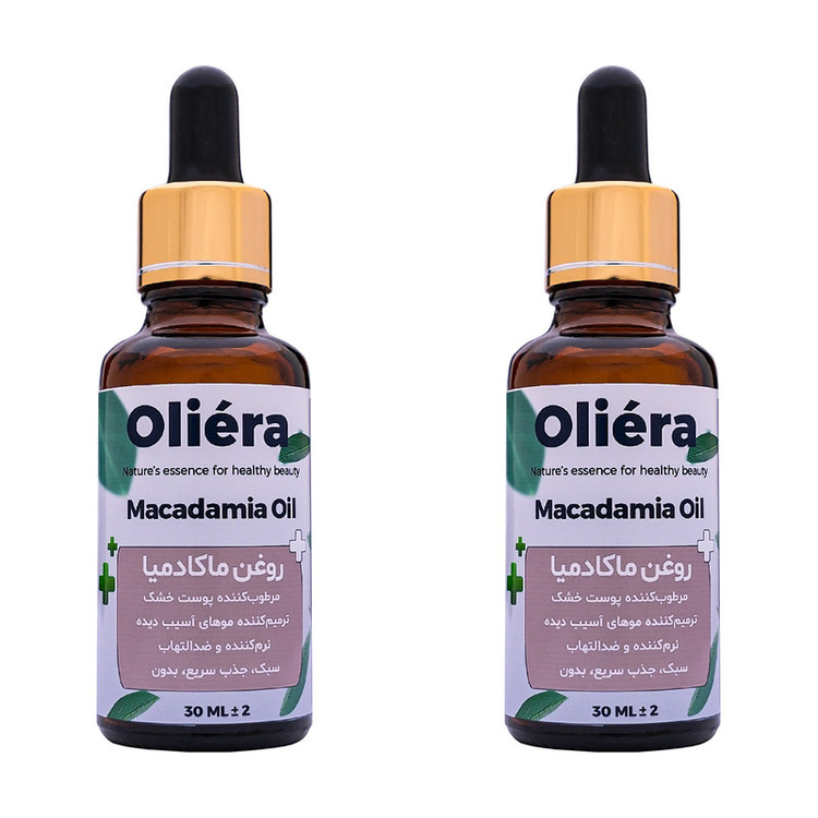 روغن ماکادمیا اُلیئرا مدل A حجم 60 میلی لیتر بسته 2 عددی