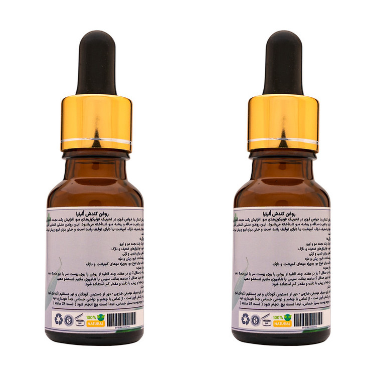 روغن مو اُلیئرا مدل کندش کد +A حجم 30 میلی لیتر بسته 2 عددی