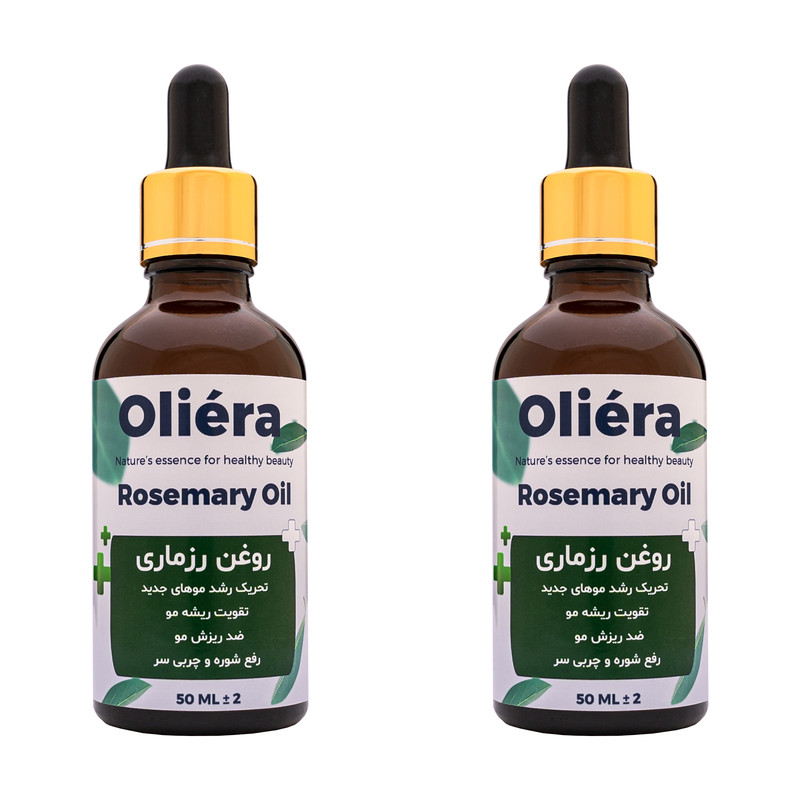 روغن مو اُلیئرا مدل رزماری کد +A حجم 50 میلی لیتر بسته 2 عددی