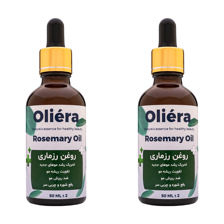روغن مو اُلیئرا مدل رزماری کد +A حجم 50 میلی لیتر بسته 2 عددی
