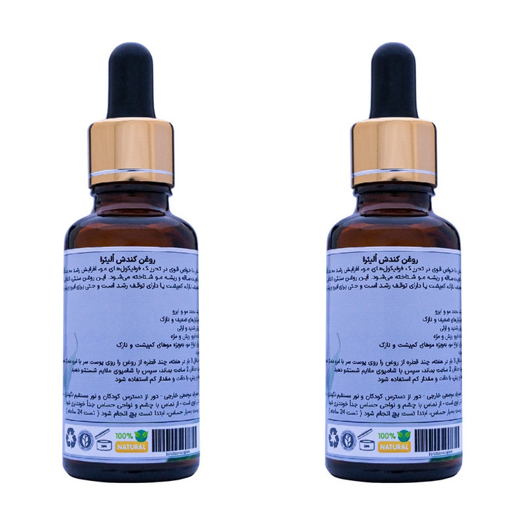 روغن مو اُلیئرا مدل کندش کد +A حجم 60 میلی لیتر بسته 2 عددی
