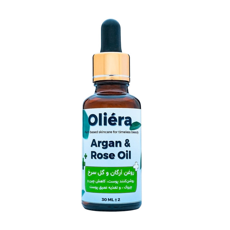 روغن آرگان و گل سرخ اُلیئرا مدل 02 حجم 30 میلی لیتر