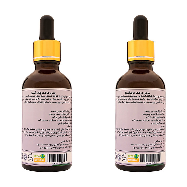 روغن درخت چای اُلیئرا مدل A حجم 100 میلی لیتر بسته 2 عددی