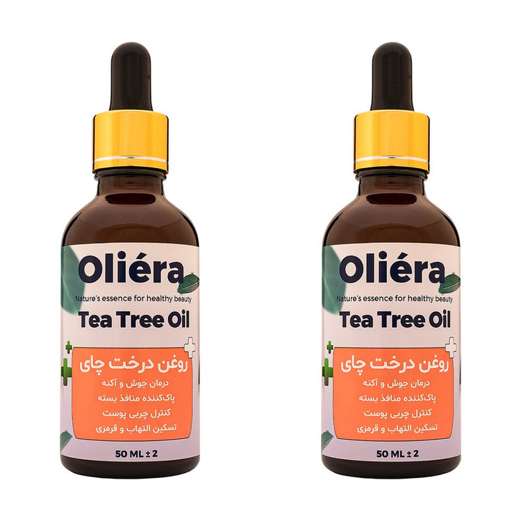 روغن درخت چای اُلیئرا مدل A حجم 100 میلی لیتر بسته 2 عددی