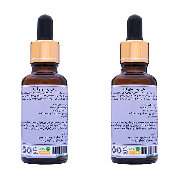 روغن درخت چای اُلیئرا مدل A حجم 60 میلی لیتر بسته 2 عددی