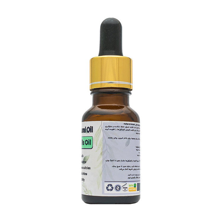 روغن تغذیهکننده ناخن هربال مدل 6 گیاه حجم 15 میلی لیتر