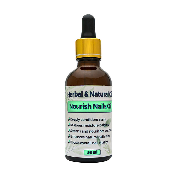 روغن تغذیهکننده ناخن هربال مدل 6 گیاه حجم 50 میلی لیتر