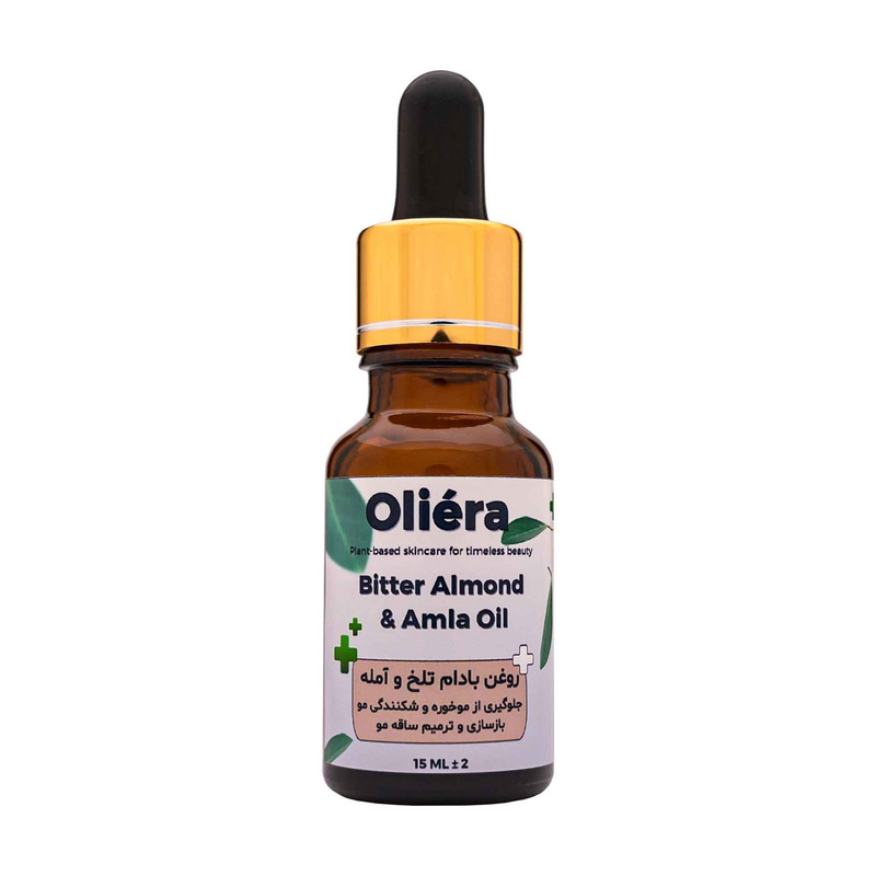 روغن ترکیبی بادام تلخ و آمله اُلیئرا مدل A حجم 15 میلی لیتر