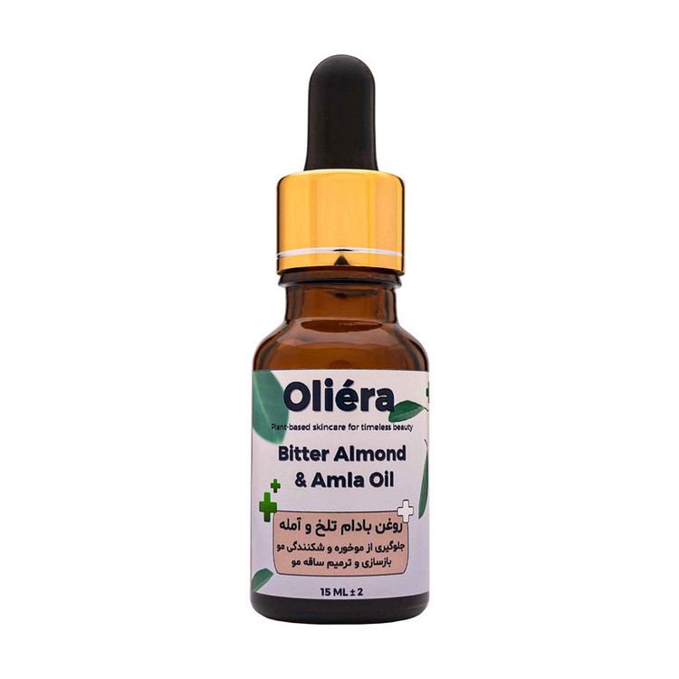 روغن ترکیبی بادام تلخ و آمله اُلیئرا مدل A حجم 15 میلی لیتر