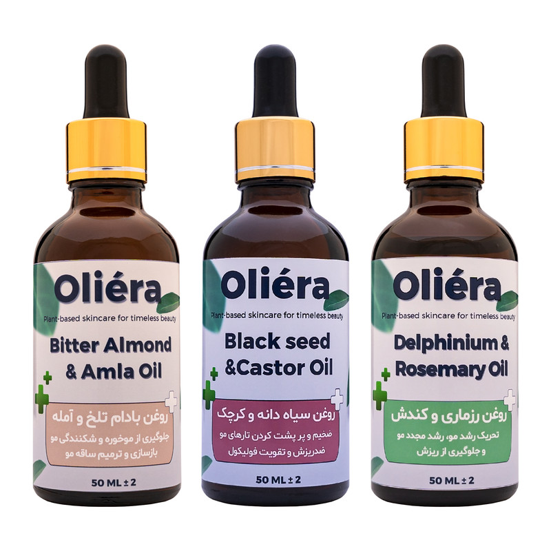 روغن ضد ریزش مو اُلیئرا مدل +AAA حجم 150 میلی لیتر بسته 3 عددی