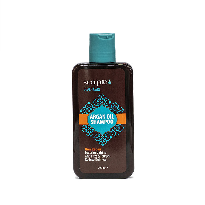 شامپو مو اسکالپیا مدل argan oil حجم 200 میلی لیتر