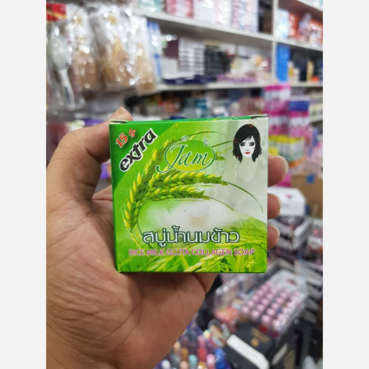 صابون شیر برنج جم اصل تایلندی وزن 15 گرم