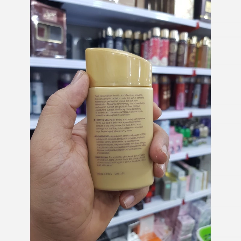 کرم ضد آفتاب طلا کلاژن ضد پیری دکتر راشل SPF60